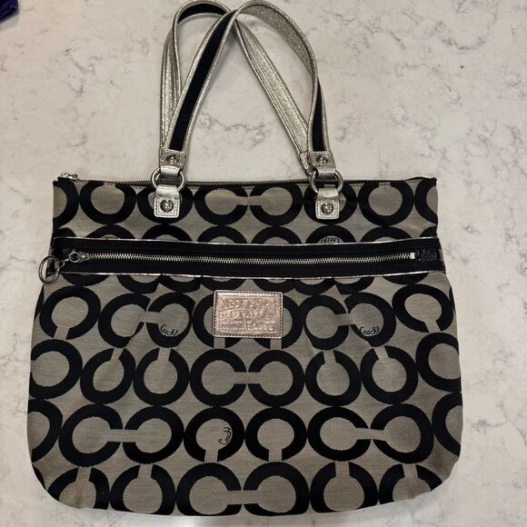 Coach Poppy Op Art Glam Tote – Style No. 15331 - Picture 1 of 14